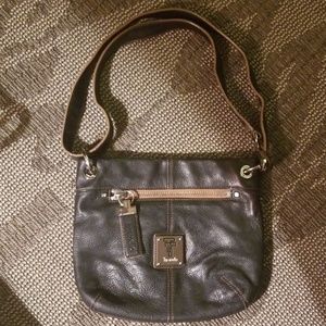 Tignanello Black Leather shoulder bag